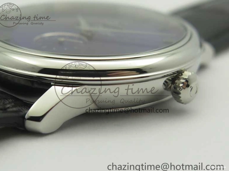 0323 Youthful De Ville Prestige Small Second TWF 1:1 Best Edition Blue Dial on Black Leather Strap MIYOTA 8035